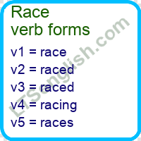Race Verb Forms