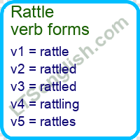 Rattle Verb Forms