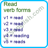 Read Verb Forms