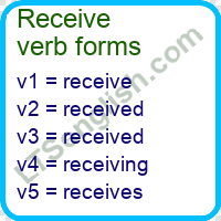 Receive Verb Forms