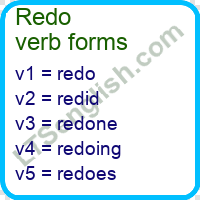 Redo Verb Forms