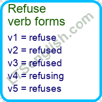 Refuse Verb Forms