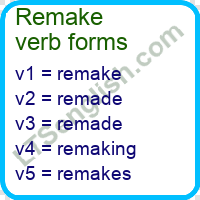 Remake Verb Forms