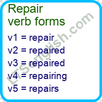 Repair Verb Forms