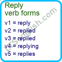 Reply Verb Forms