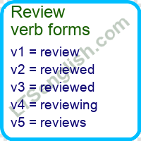Review Verb Forms