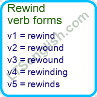 Rewind Verb Forms