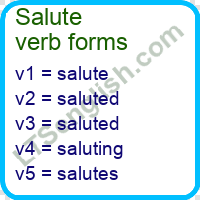 Salute Verb Forms