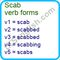 Scab Verb Forms