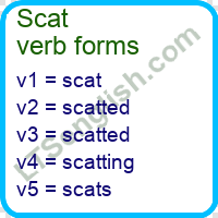 Scat Verb Forms