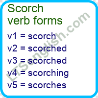 Scorch Verb Forms