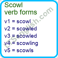 Scowl Verb Forms