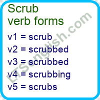 Scrub Verb Forms
