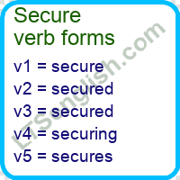 Secure Verb Forms