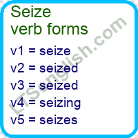Seize Verb Forms
