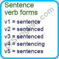 Sentence Verb Forms