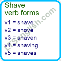 Shave Verb Forms