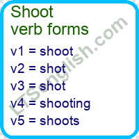 Shoot Verb Forms