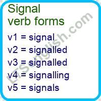 Signal Verb Forms