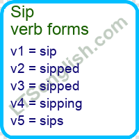 Sip Verb Forms