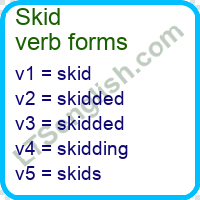 Skid Verb Forms