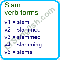 Slam Verb Forms