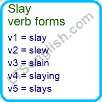 Slay Verb Forms