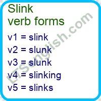 Slink Verb Forms