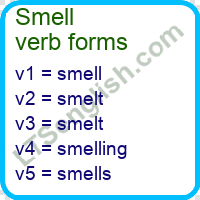 Smell Verb Forms