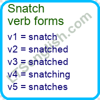 Snatch Verb Forms