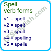 Spell Verb Forms