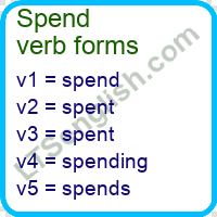 Spend Verb Forms