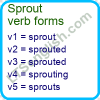 Sprout Verb Forms