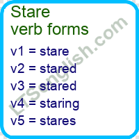 Stare Verb Forms Learn English Free Online Ltsenglish Com