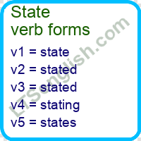 State Verb Forms