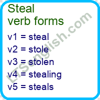 Steal Verb Forms