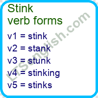 Stink Verb Forms