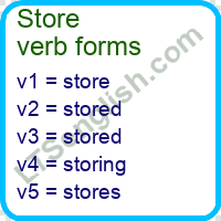 Store Verb Forms