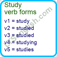 Study Verb Forms