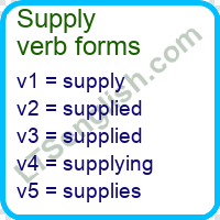 Supply Verb Forms