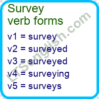 Survey Verb Forms