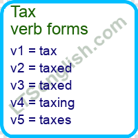 Tax Verb Forms