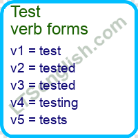 Test Verb Forms