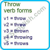 Throw Verb Forms 