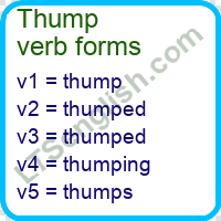 Thump Verb Forms