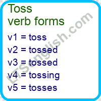 Toss Verb Forms