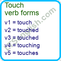 Touch Verb Forms