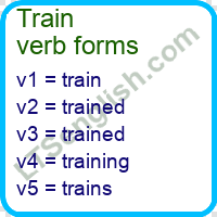 Train Verb Forms