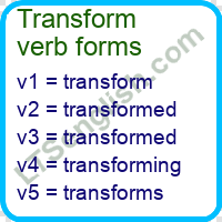 Transform Verb Forms