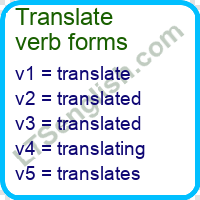 Translate Verb Forms